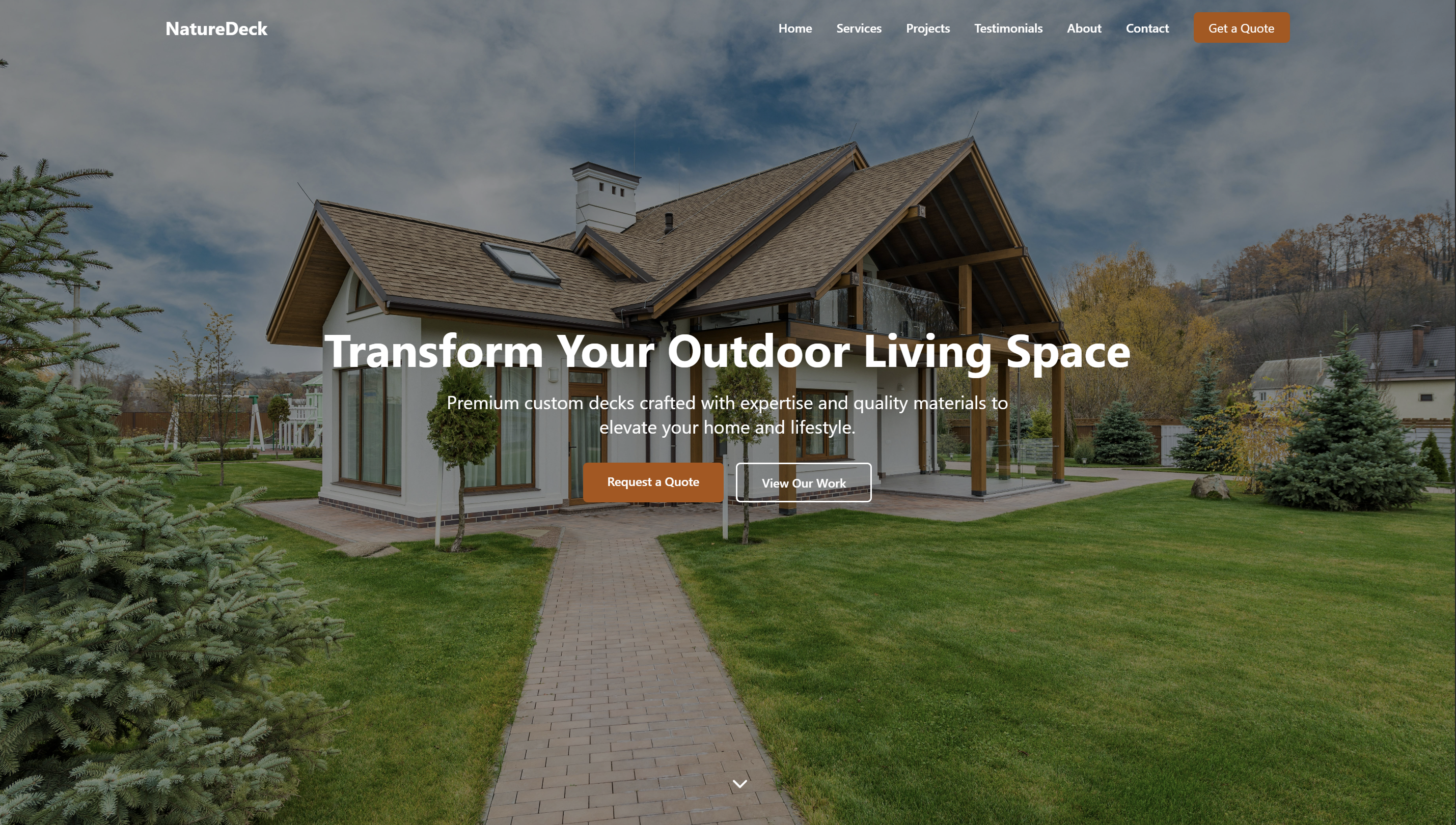 Example Decking Site - Professional business design by WebSpin Studio