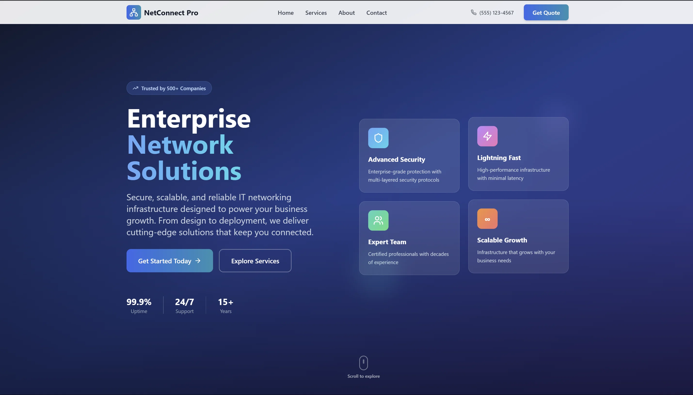 Net Connect MN - Professional business design by WebSpin Studio